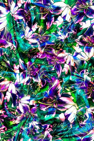 数码★花卉图案印花花型图片