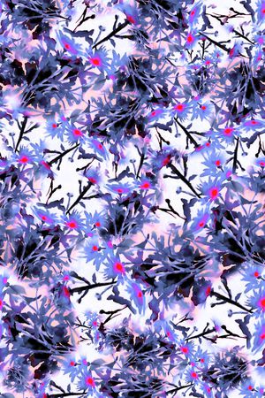 数码★花卉图案印花花型图片