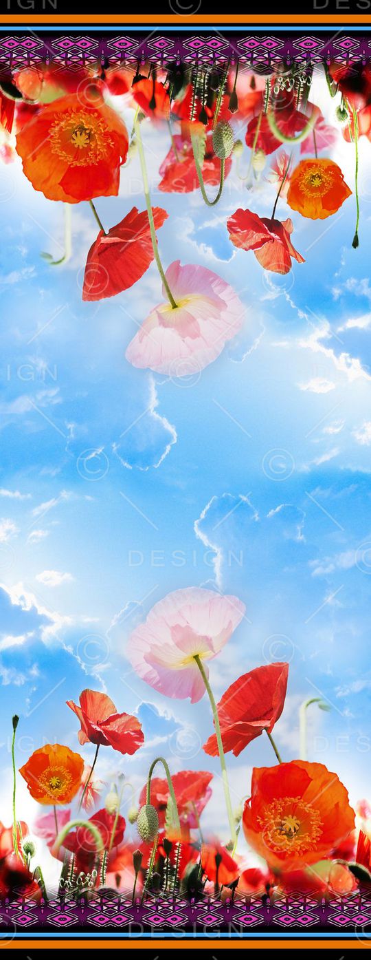 围巾印花花型图片