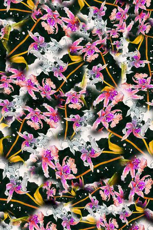 数码★花卉图案印花花型图片
