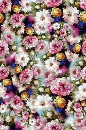 油画印花花型图片