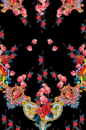 佩斯利印花花型图片