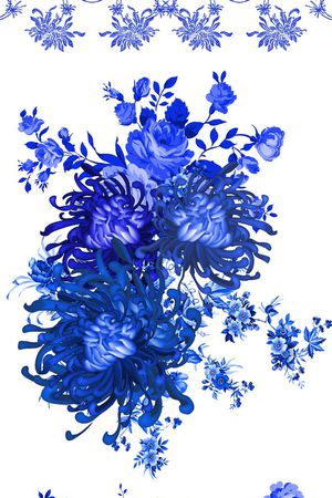 青花瓷印花花型图片