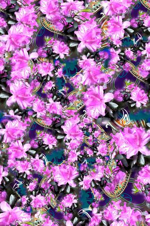数码★花卉图案印花花型图片
