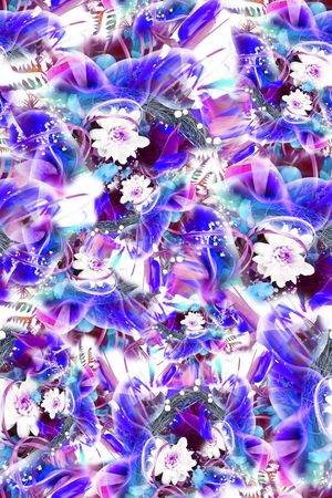 数码★花卉图案印花花型图片