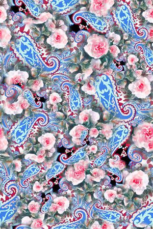 数码★花卉图案印花花型图片