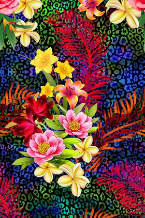 花卉印花花型图片