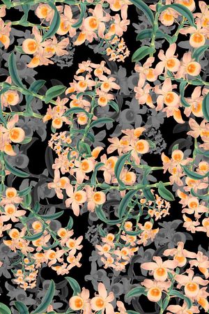 花卉印花花型图片