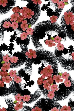 花卉印花花型图片
