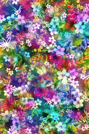 花卉印花花型图片