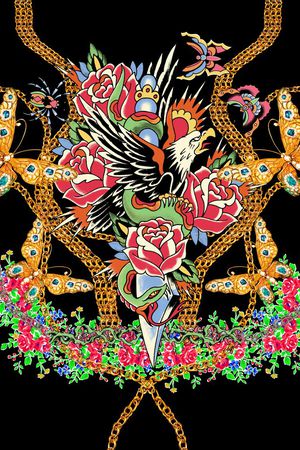 印花花型图片