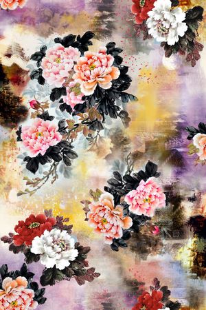 花卉印花花型图片