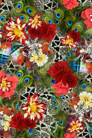 花卉印花花型图片