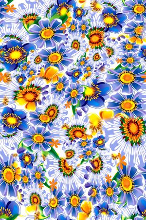 数码★花卉图案印花花型图片