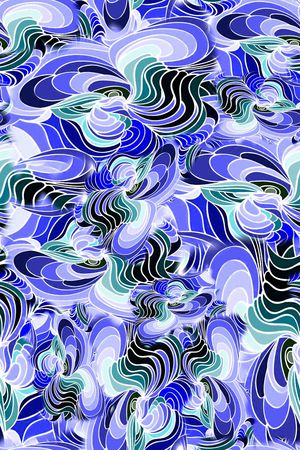 数码★抽象图案印花花型图片