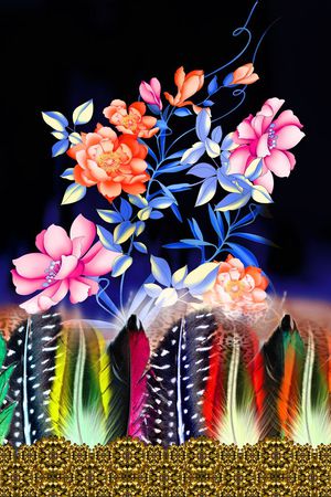 印花花型图片