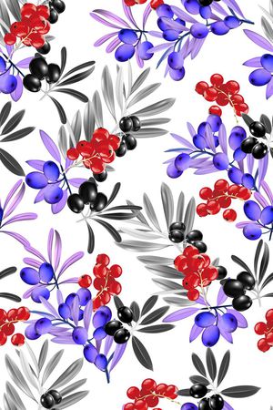 樱桃印花花型图片