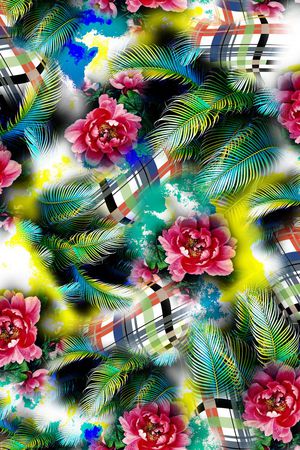 花卉印花花型图片