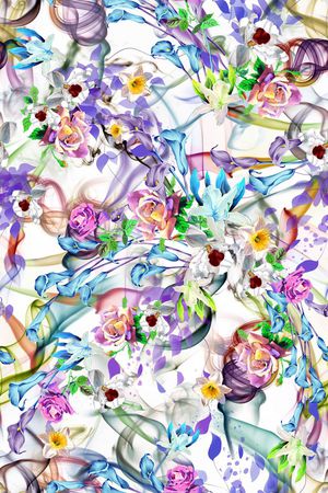 花卉印花花型图片