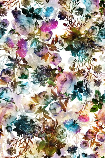 324511-多彩抽象花卉组合