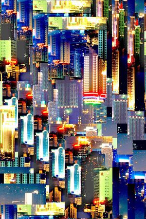 ♥红桃A〖城市建筑〗印花花型图片