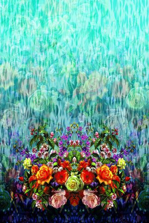 花卉印花花型图片