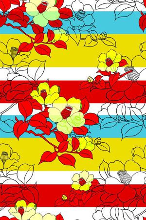 条纹印花花型图片