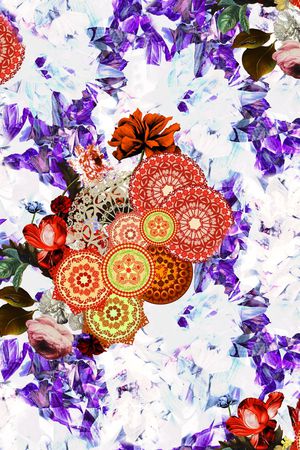 循环花型印花花型图片