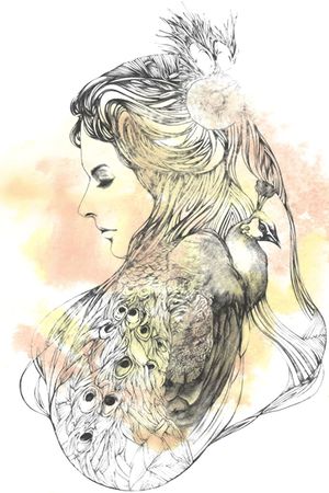 T恤服装印花花型图片