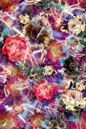 花卉印花花型图片