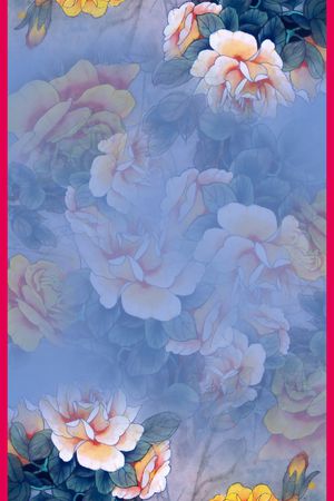 长巾印花花型图片