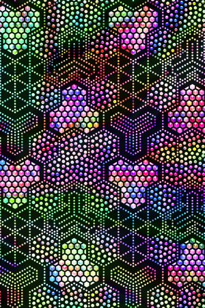 几何图案印花花型图片