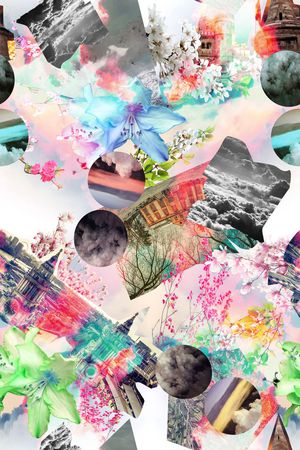 流行时尚花等印花花型图片