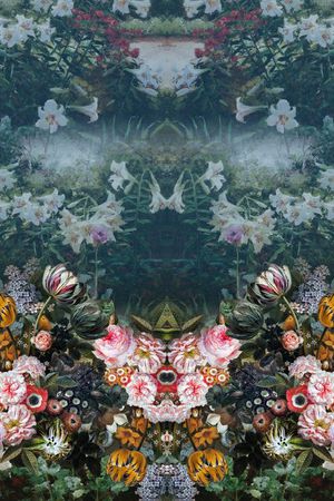 油画花型  定位花型印花花型图片