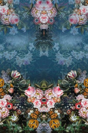 油画花型  定位花型印花花型图片