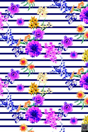 几何印花花型图片