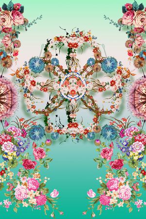 花卉印花花型图片