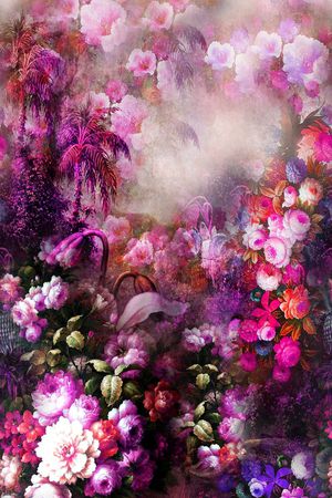 水彩花卉印花花型图片