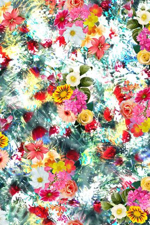 花卉印花花型图片