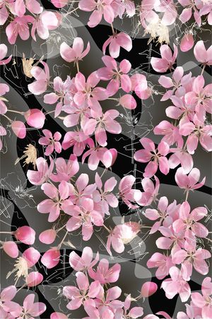 花鸟花卉印花花型图片