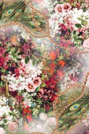 花卉印花花型图片