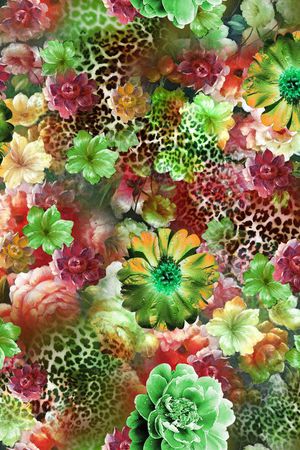 花卉印花花型图片