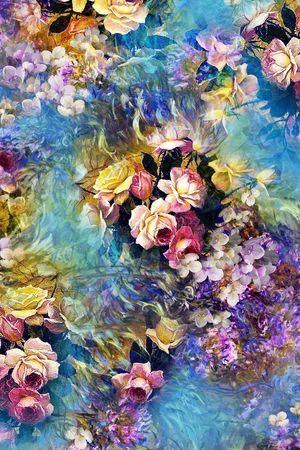 花卉印花花型图片