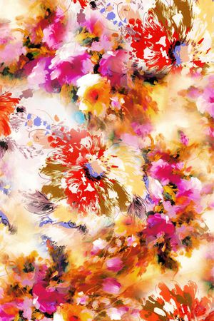 花卉印花花型图片
