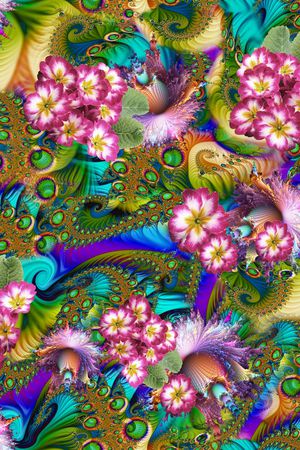 花卉印花花型图片