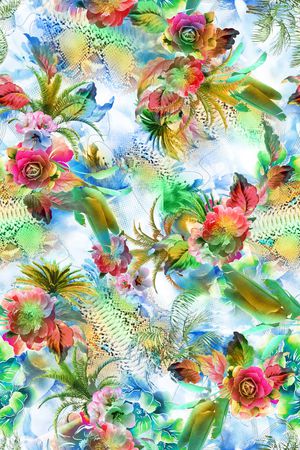花卉印花花型图片