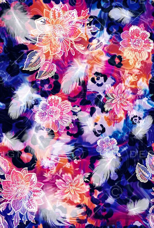 花卉印花花型图片