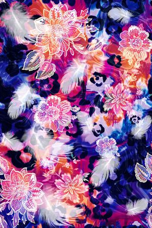 花卉印花花型图片