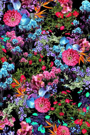 花卉印花花型图片