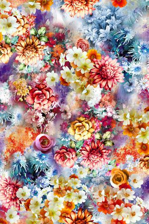 花卉印花花型图片